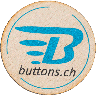 Holzbutton in verschiedenen Größen